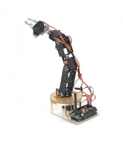 6-Axis Mechanical Desktop Robotic Arm, Frame & Servo Kit