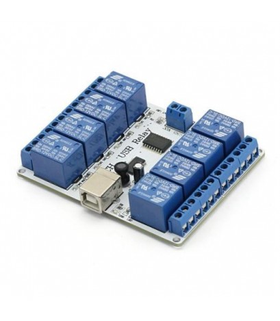 8-channel 12V USB Relay Module