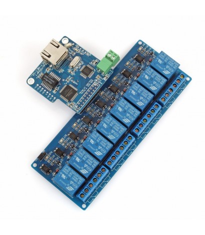 iMatic RJ45 TCP/IP Remote Control Board with 8-Ch Relay