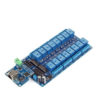 iMatic RJ45 Ethernet/Wi-Fi Control Board with integrated 16-Ch DC 12V Relay