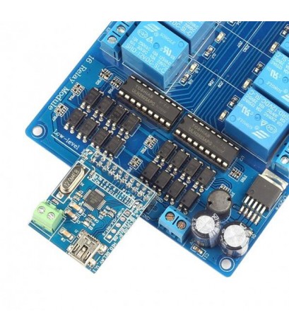 16-Channel USB HID Programmable Control Relay Module[US ONLY]