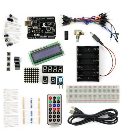 UNO R3+1602LCD Starter Kit with 17 Basic Arduino Projects